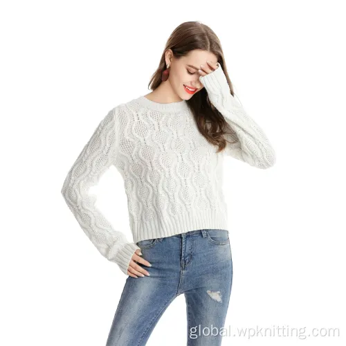 Solid Round Neck Sweater quality classic man round neck sweater cashmere Manufactory